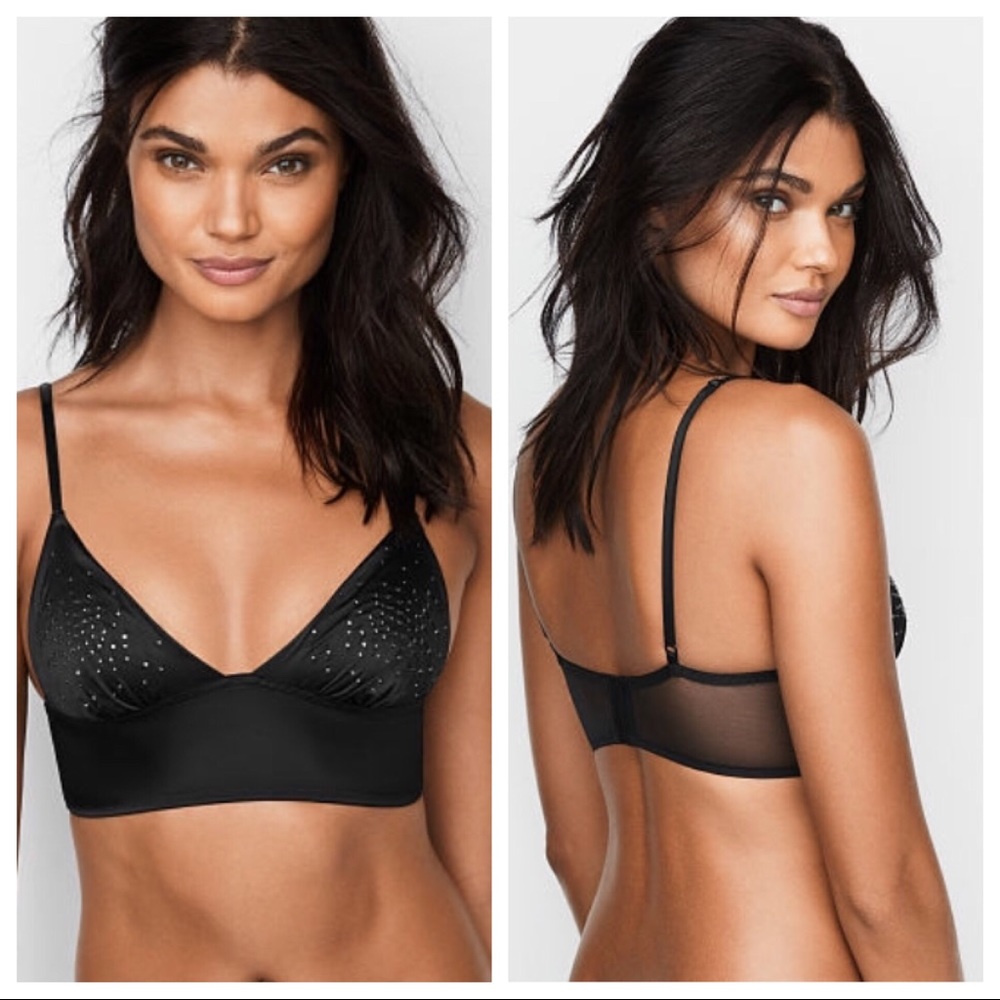 NEW VS Embellished Long Line Bralette